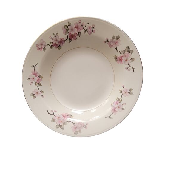 Two Eggshell Nautilus Homer Laughlin Apple Blossom China Bowls Vintage Made 1943 - Picture 11 of 11